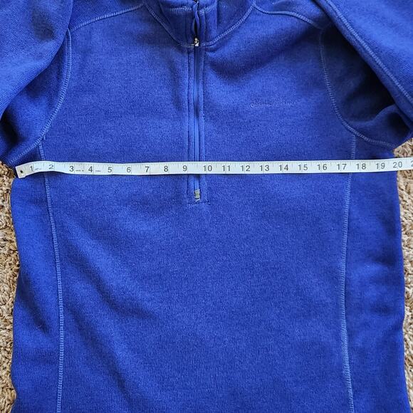 Eddie Bauer men's 1/4 zip blue pullover size medium - Picture 5 of 6